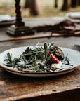 enamel salad plate set