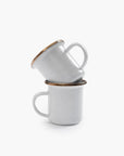 enamel espresso cup set
