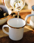 enamel espresso cup set