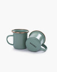 enamel espresso cup set