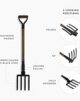 Spading Fork & Folding Shovel Set